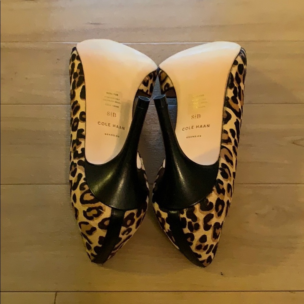 NEW Cole Haan Highline Cap Toe High Heel Calf Hair - Picture 6 of 16